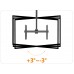 QLB-CE946-01XL - Ceiling Mount, Single Display: Adjustable from 2.5m to 3.0m